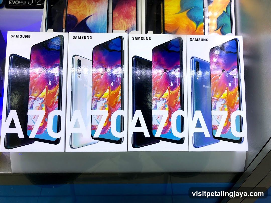 Samsung A70 Phone Boxes