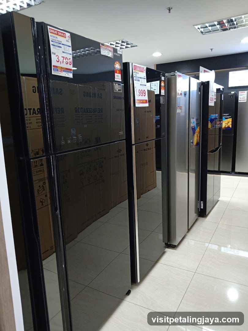 Refrigerators on Display
