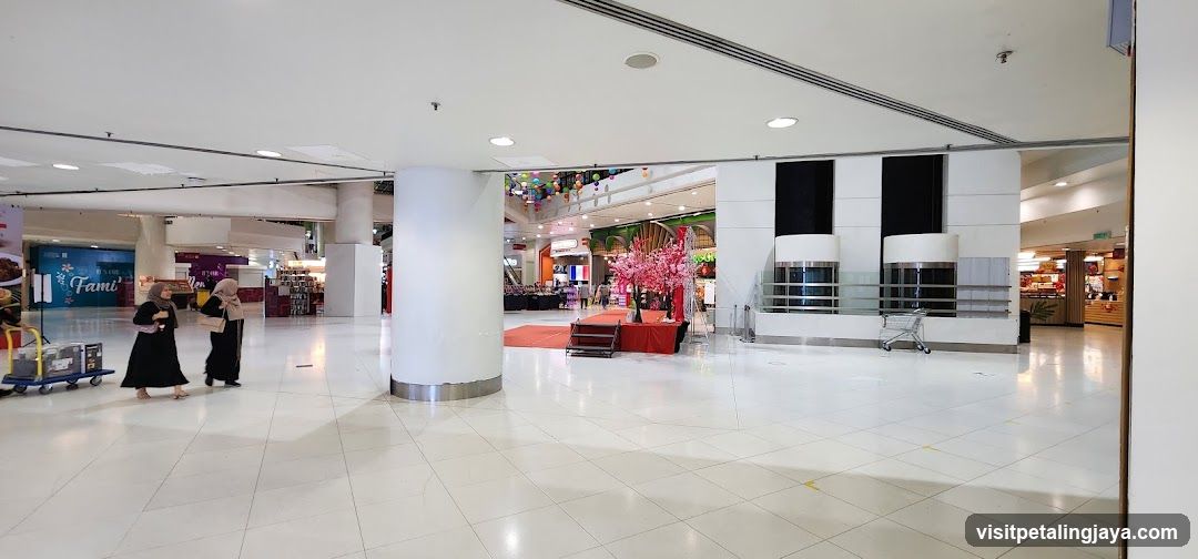 Mall Interior with Decorations