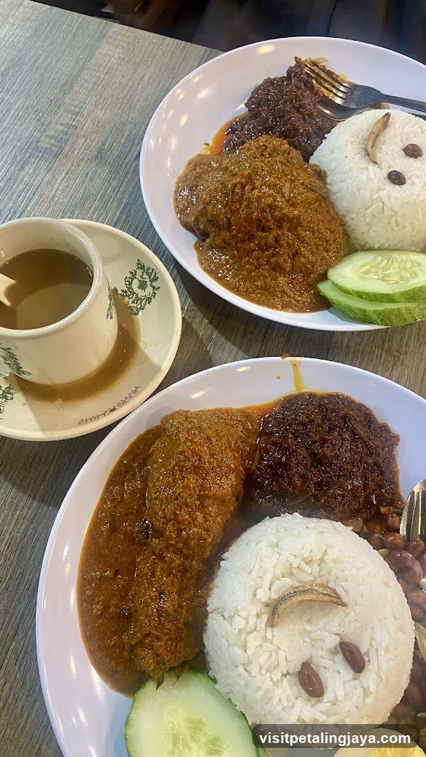Nasi Lemak with Coffee
