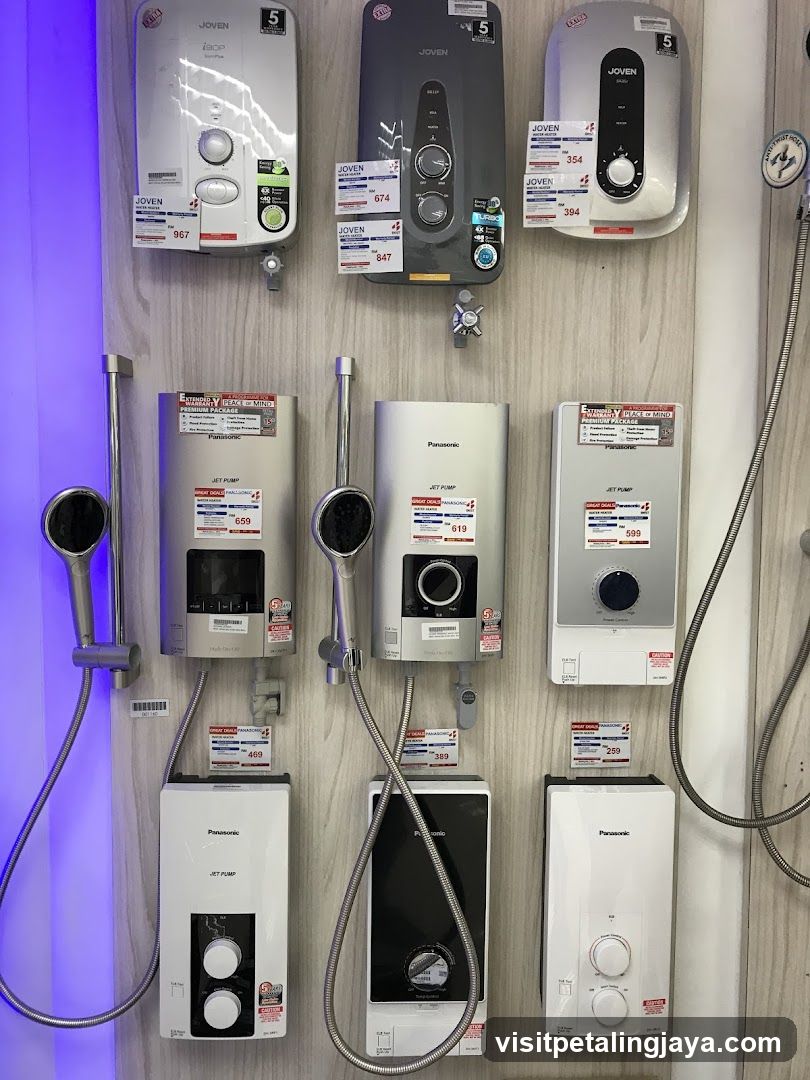 Water Heaters Display