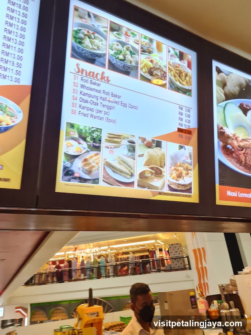 Snacks Menu
