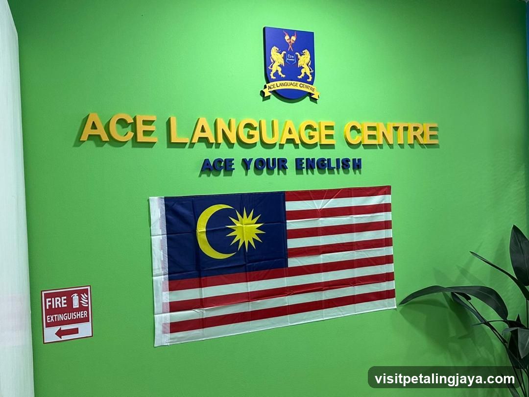 Ace Language Centre Interior Wall Display