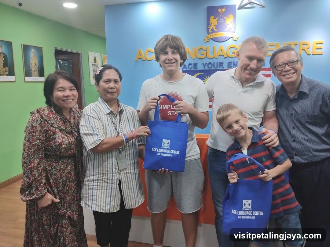 Group photo at ACE Language Centre