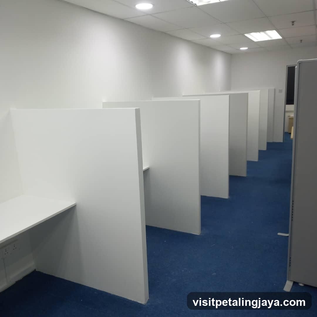 Empty Office Cubicles