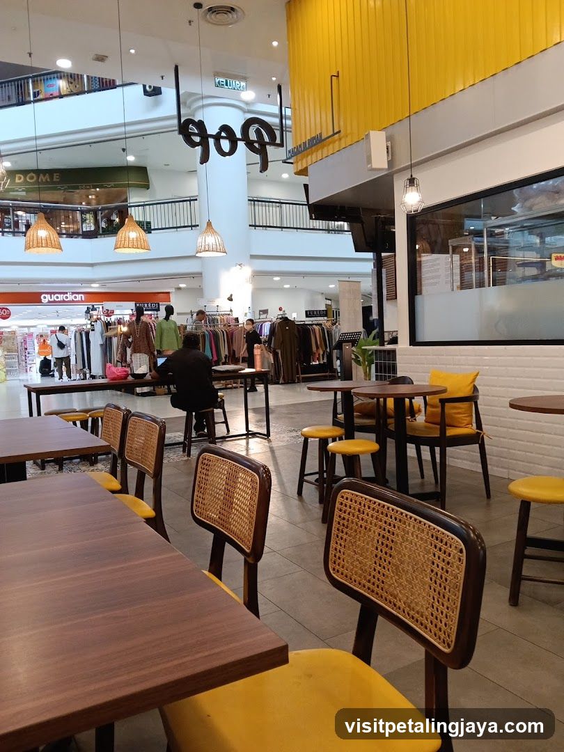 Cafe Interior with Rattan Chairs