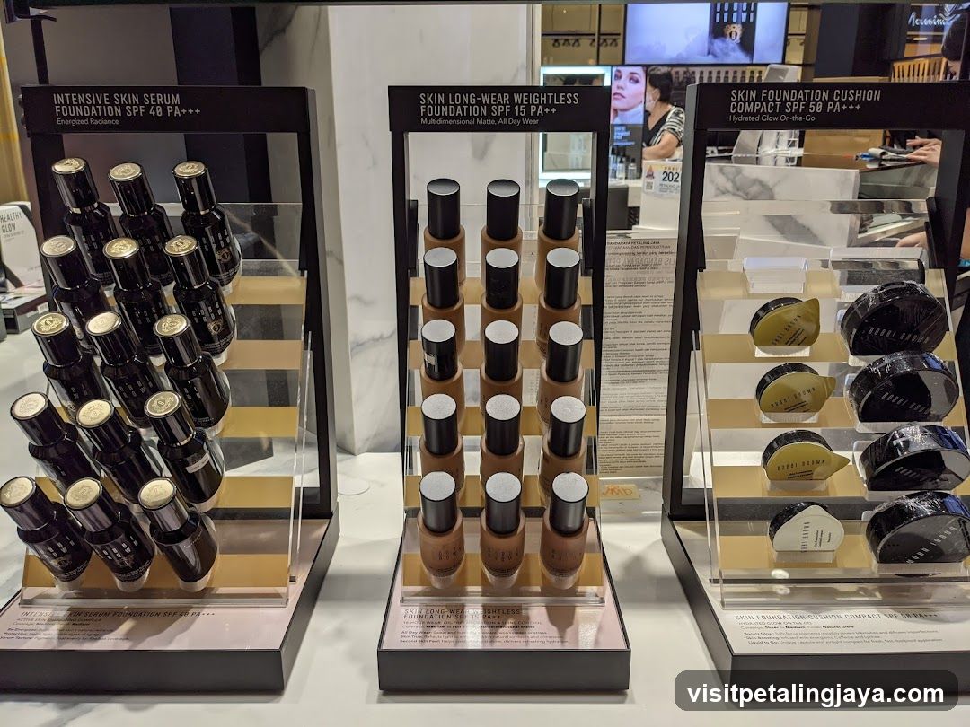 Skincare and Makeup Product Display
