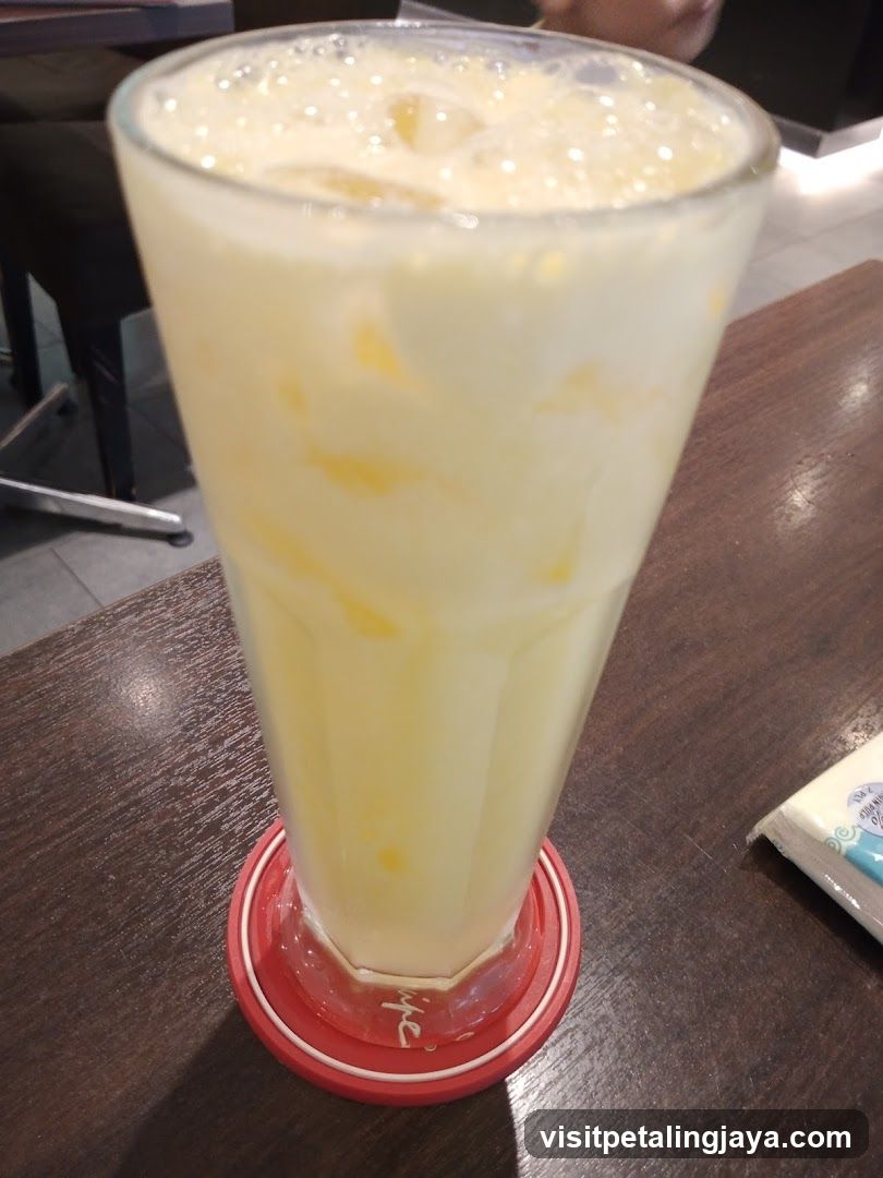 Yellow Drink with Ice