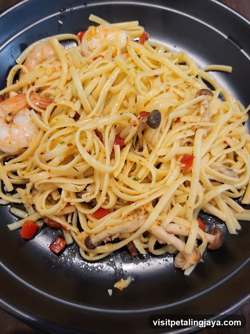 Shrimp and Mushroom Pasta