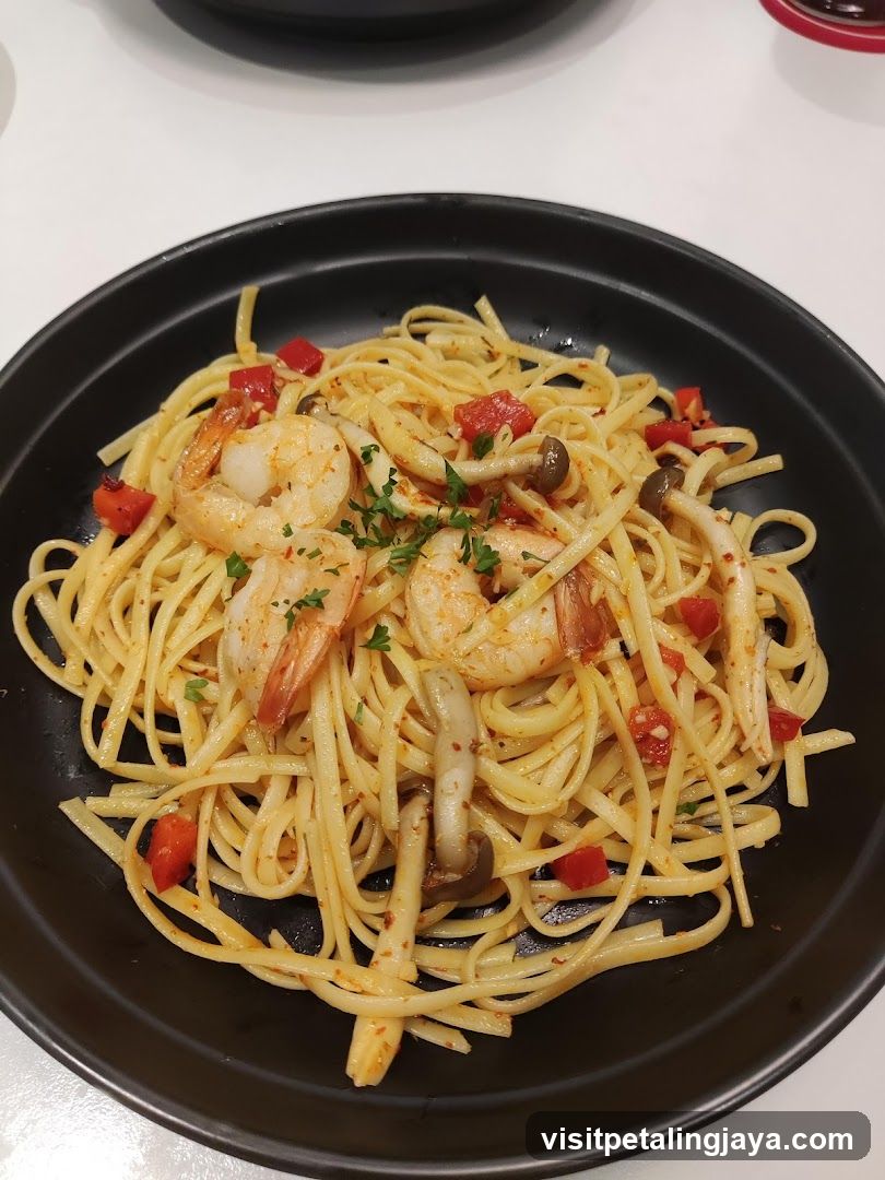 Shrimp and Mushroom Pasta