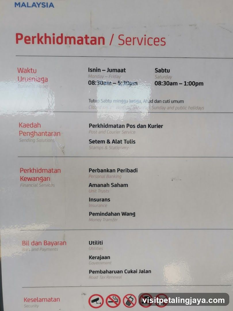 Perkhidmatan / Services Signage