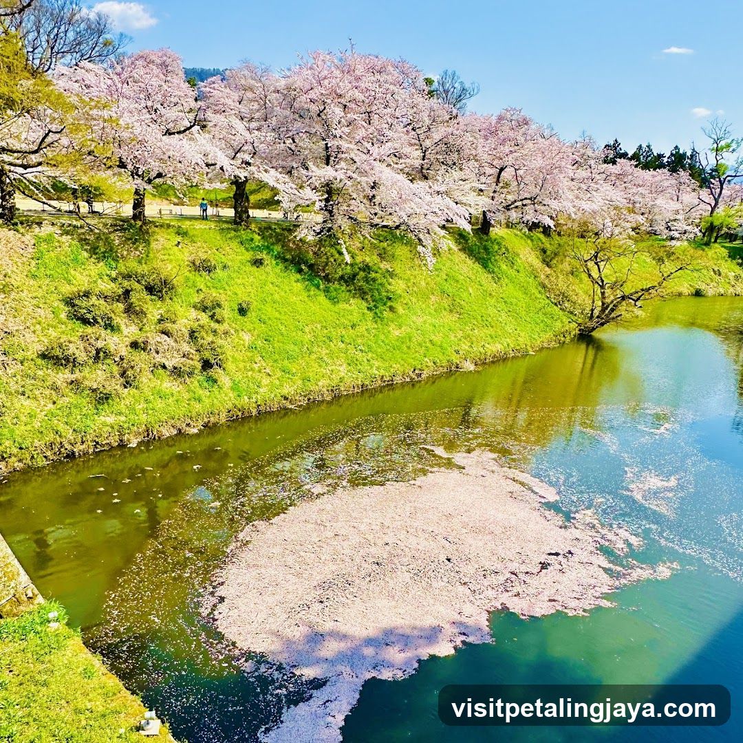 Cherry Blossoms by the River