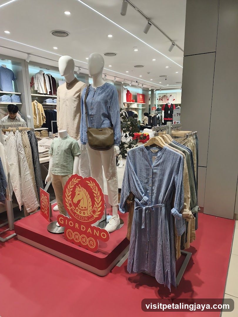 Giordano Clothing Store Interior Display