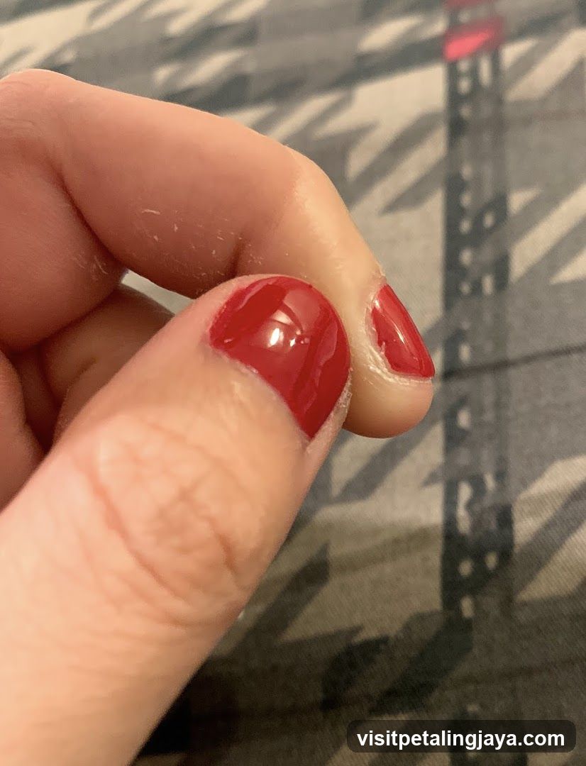 Red Nail Polish Close-Up