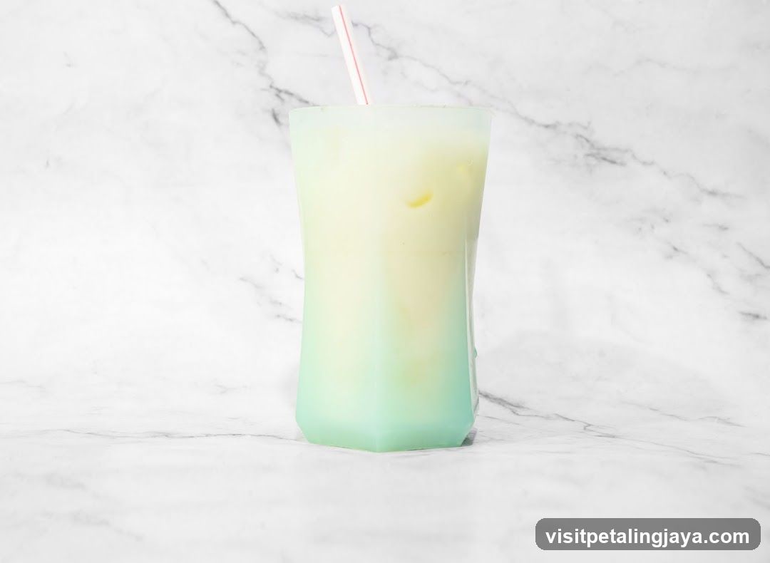 Creamy Drink with Straw