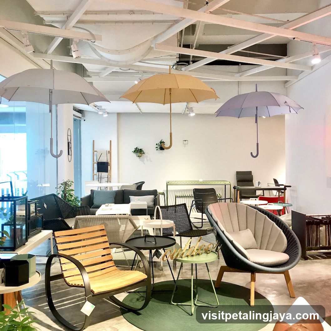 Umbrella Furniture Display