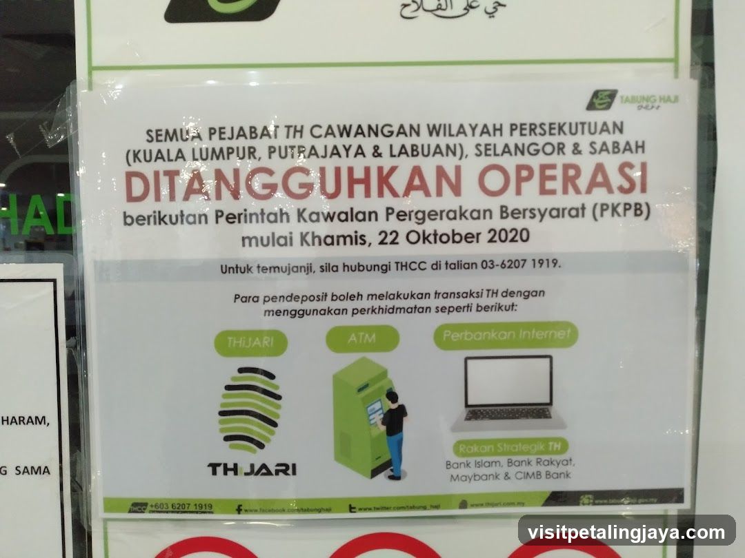 Tabung Haji Operations Suspended Notice