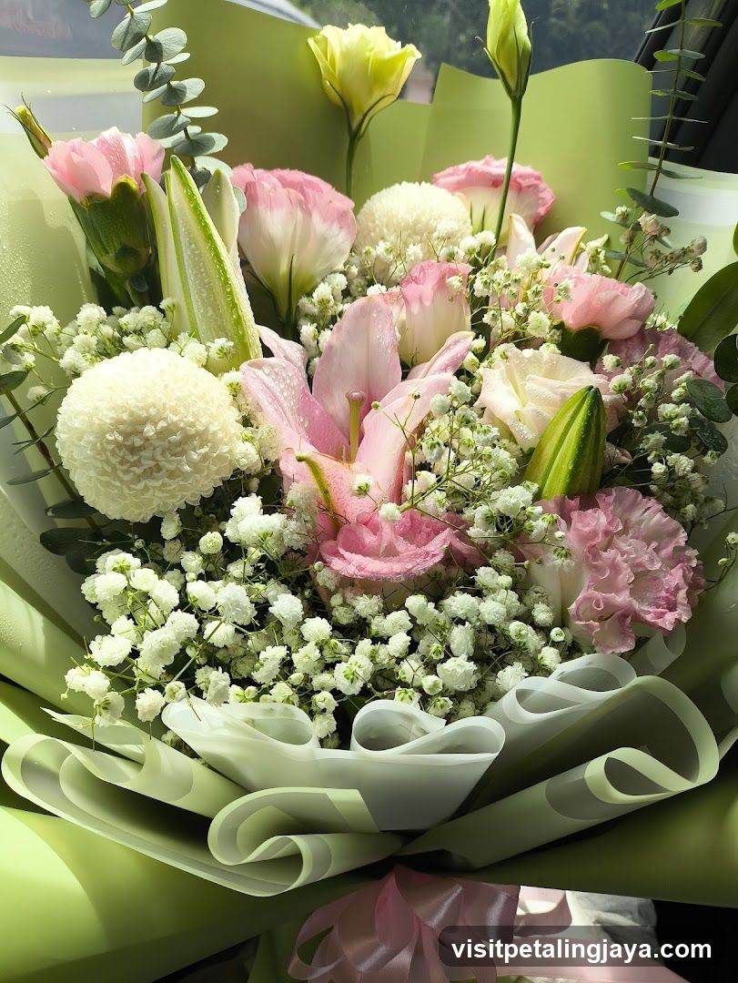 Pink and White Flower Bouquet