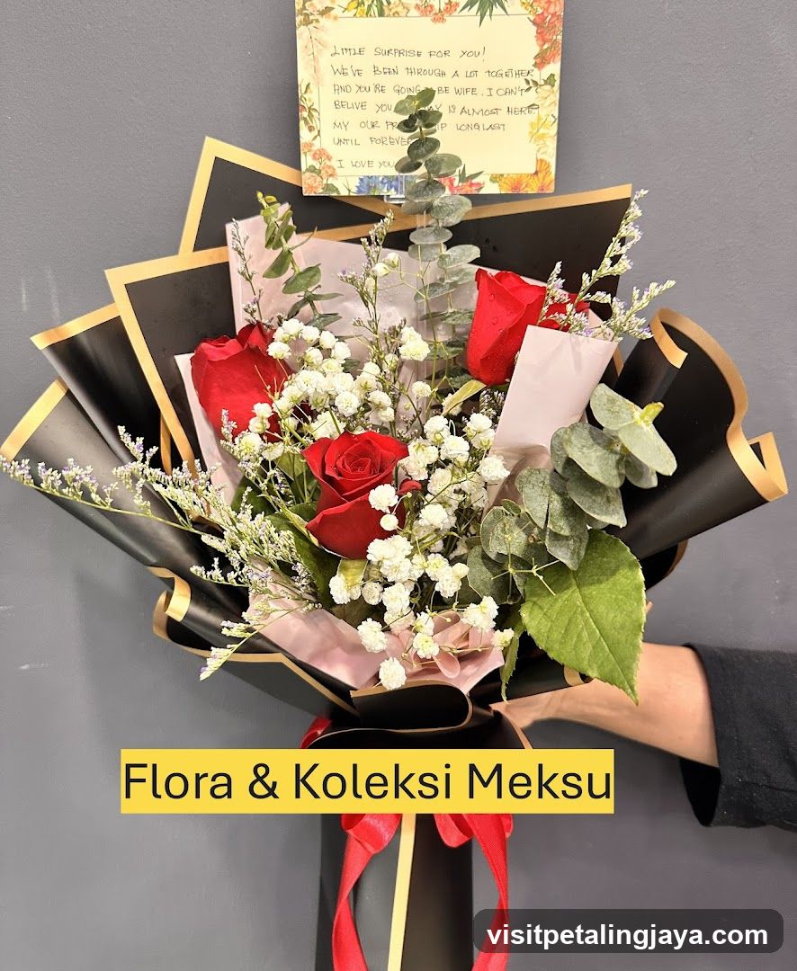 Flower Bouquet with Note