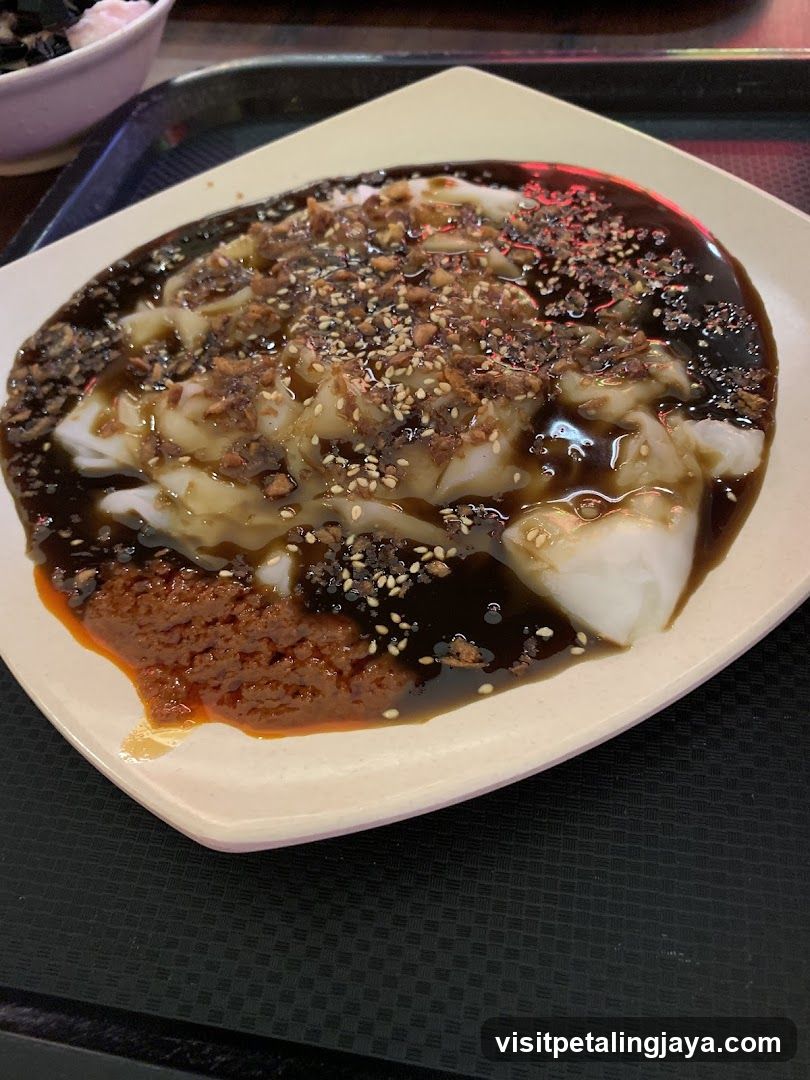 Dish with Sauce and Toppings