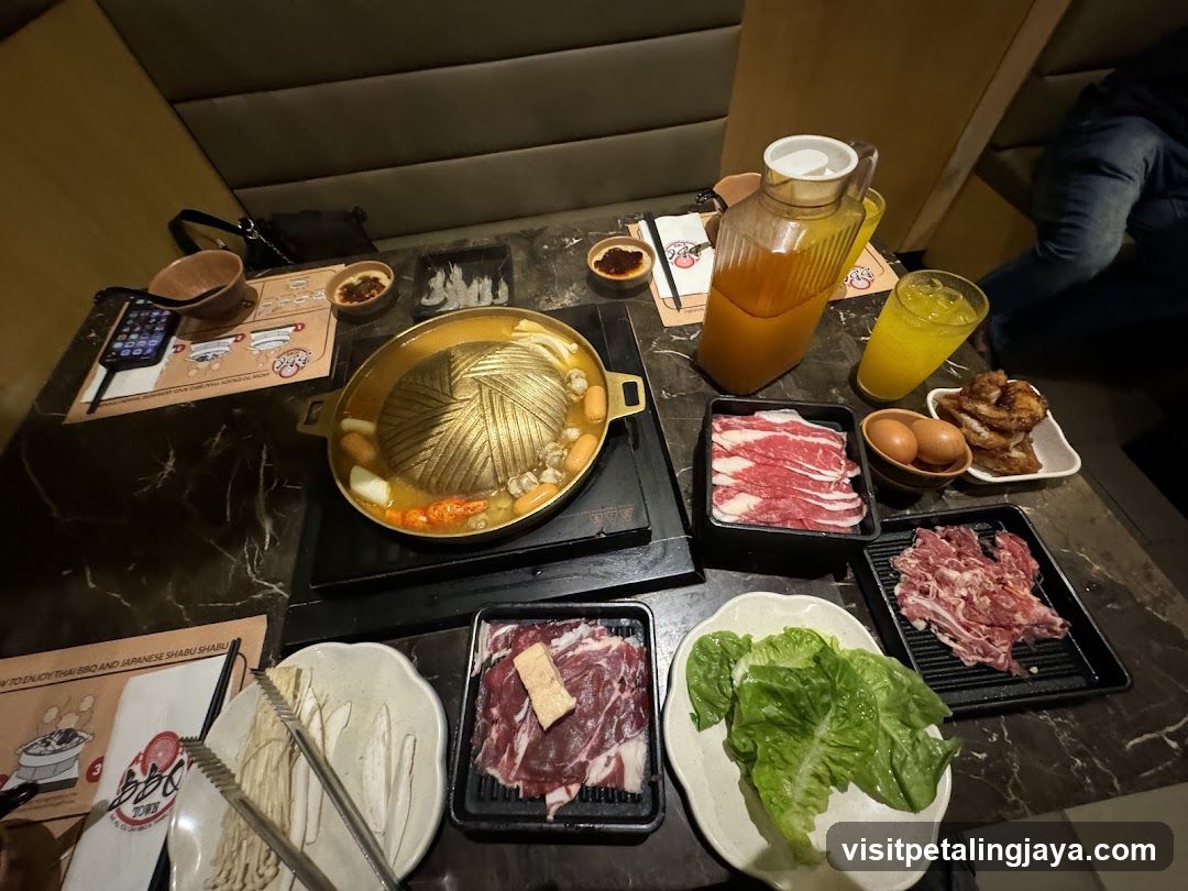 Thai BBQ and Shabu Shabu Meal