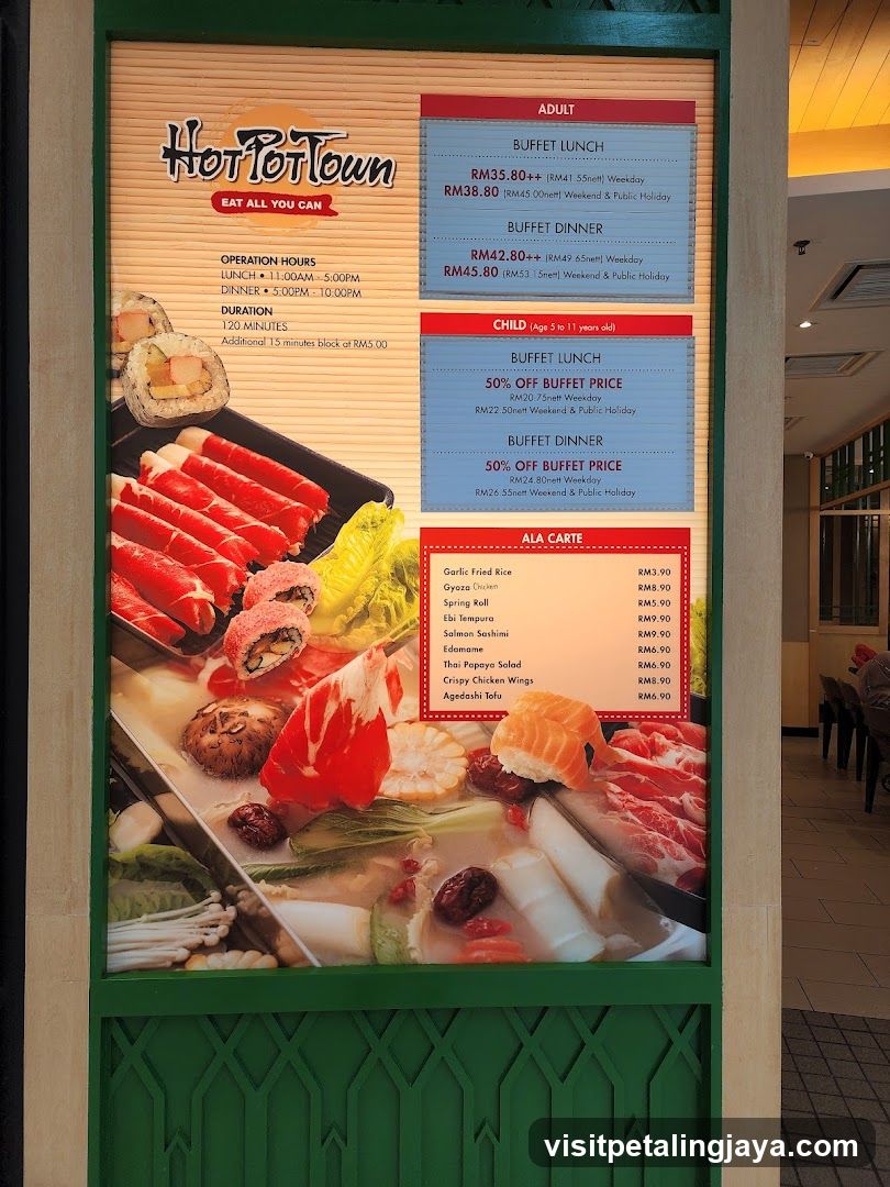 Hot Pot Town Menu