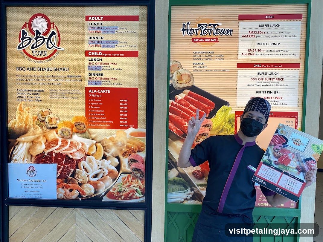 BBQ Town and Hot Pot Town Menus