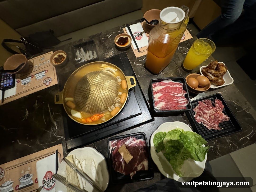 Thai BBQ and Shabu Shabu Meal