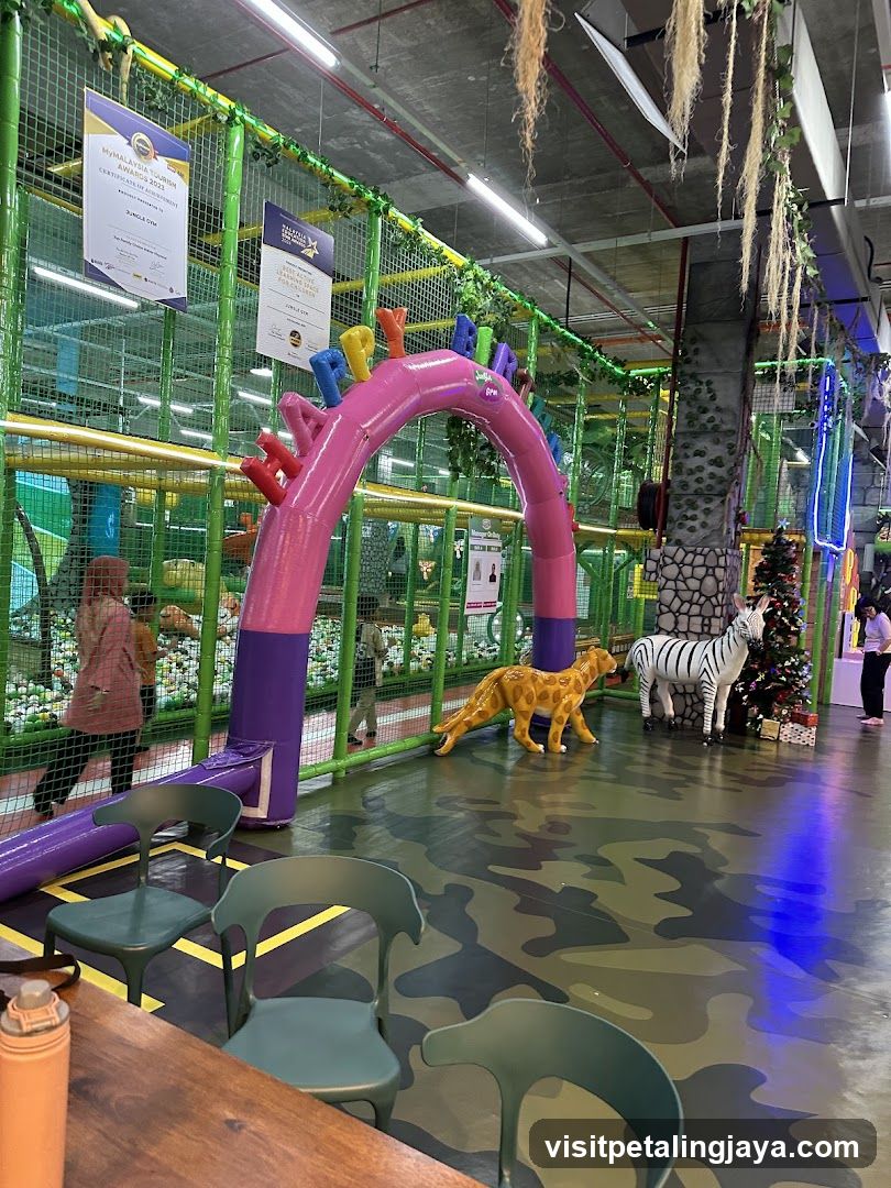 Indoor Playground with Animal Decorations