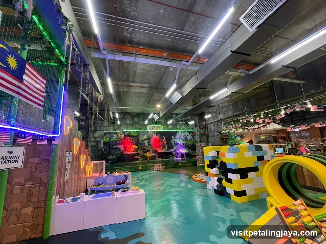 Indoor playground with jungle theme