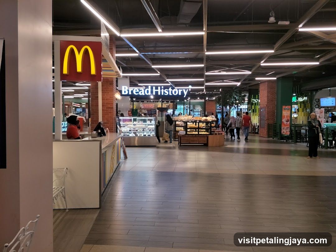 Mall Food Court with McDonald's and Bread History