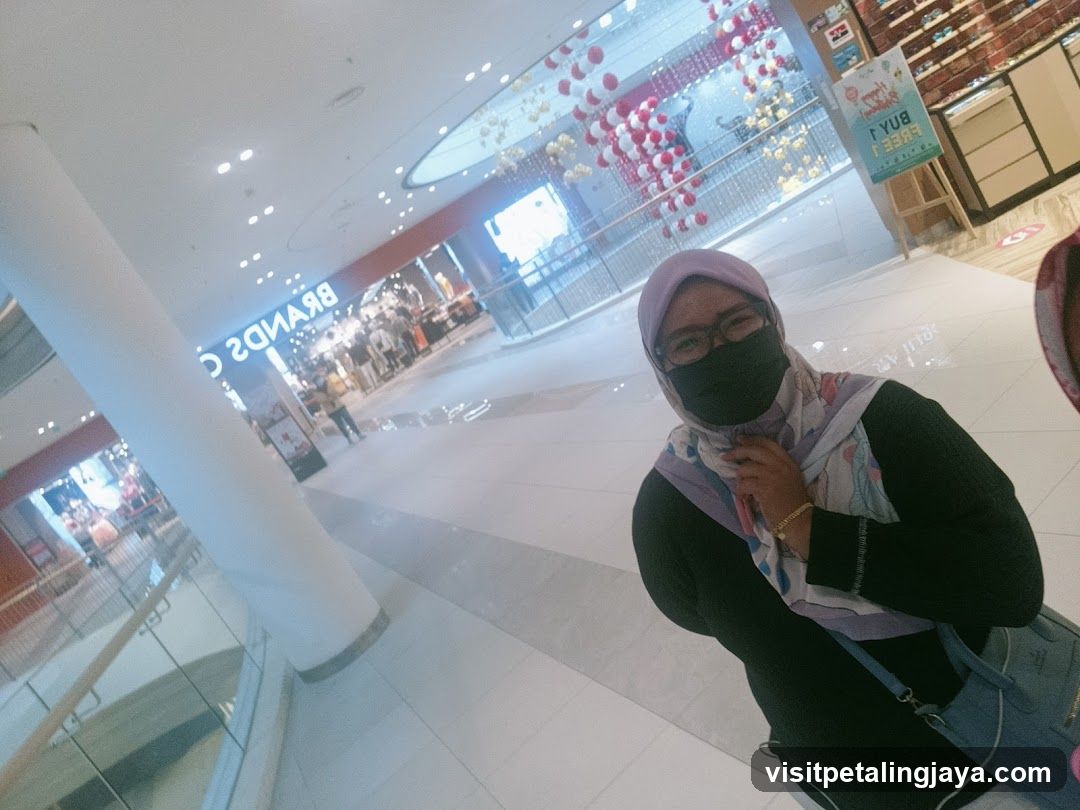 Woman in a mall