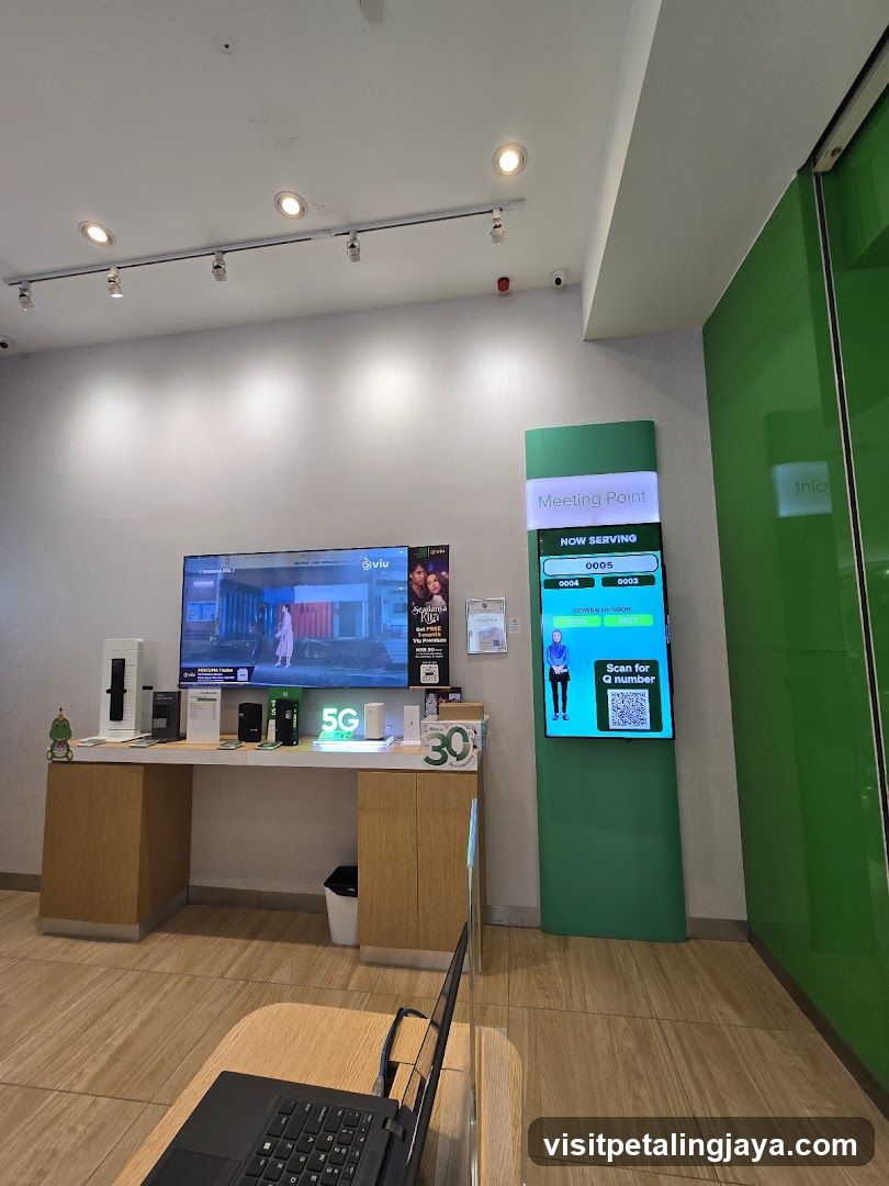 Store Interior with Digital Displays