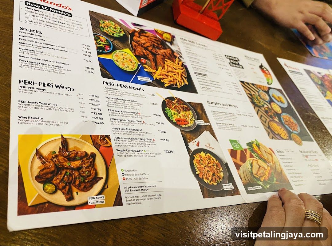 Nando's Menu