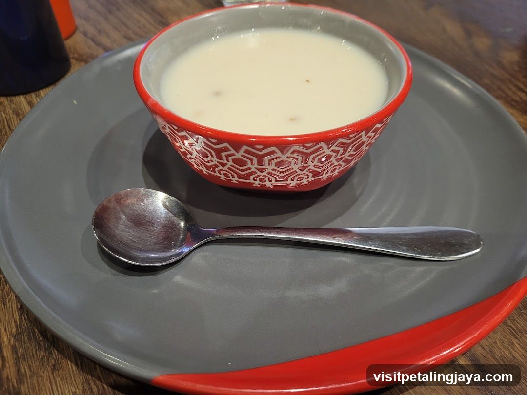 Creamy Soup in a Decorative Bowl