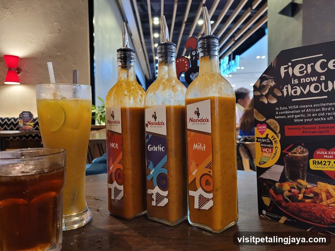 Nando's Sauces and Menu