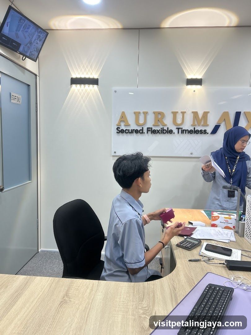 Office interior with staff