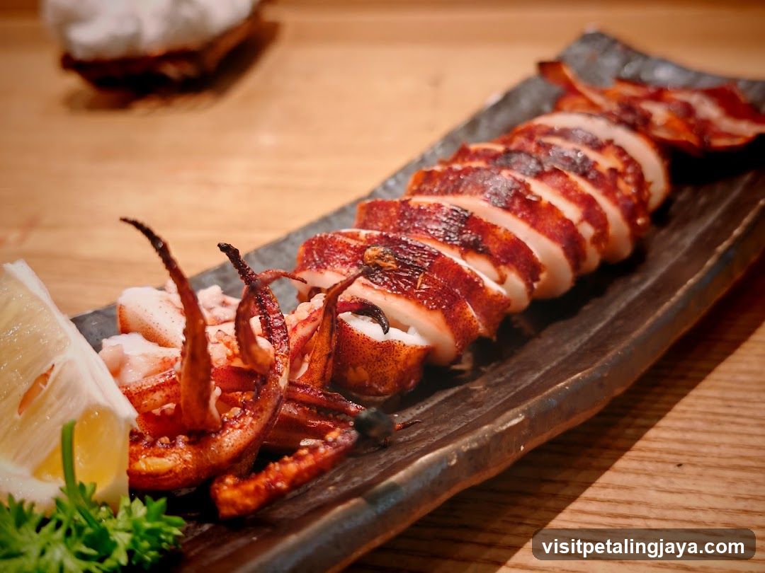 Grilled Squid with Lemon