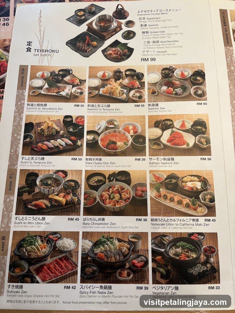 TEISHOKU set lunch