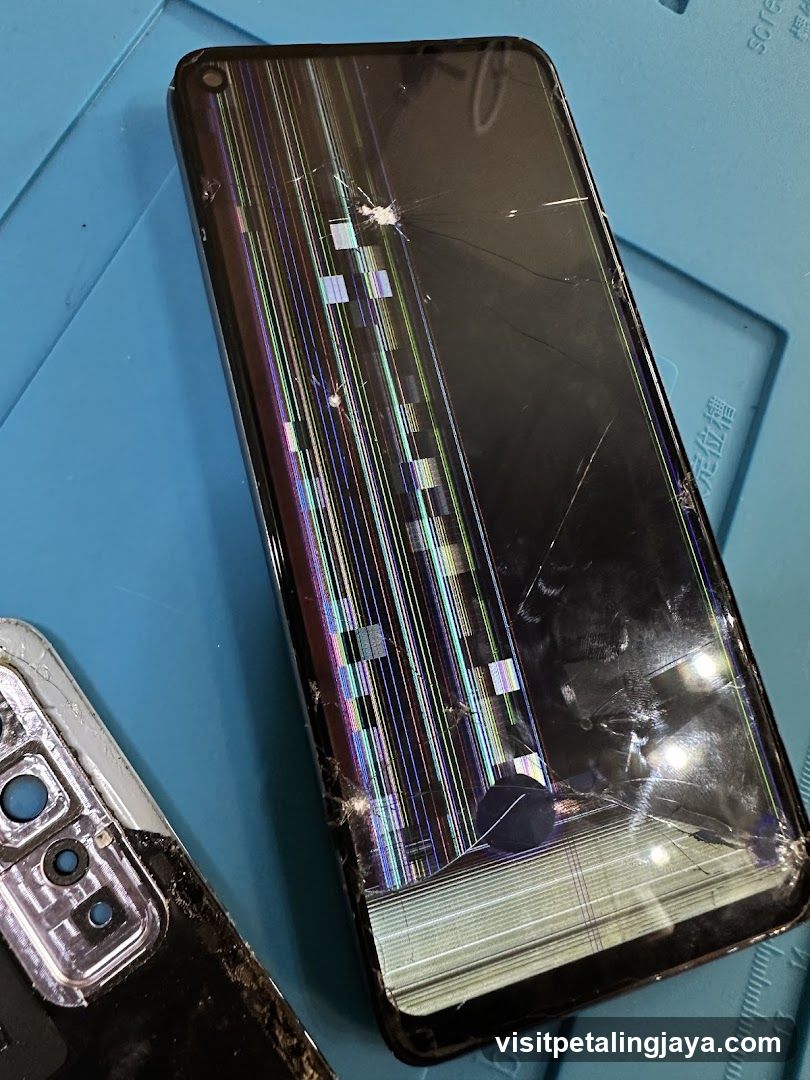 Damaged Smartphone Screen