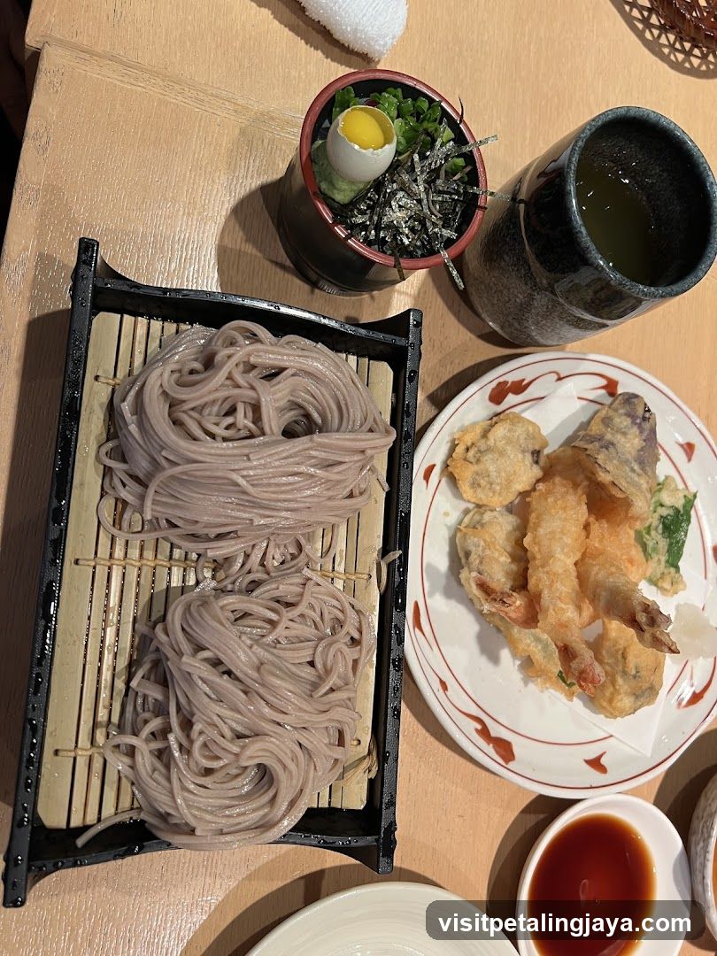 Soba Noodles with Tempura
