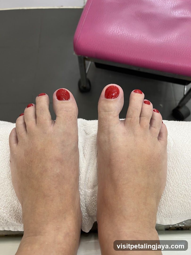 Freshly Painted Toes