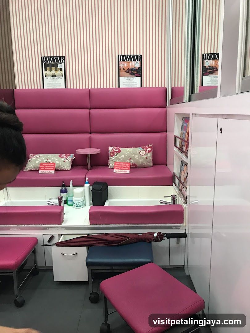 Nail Salon Seating Area