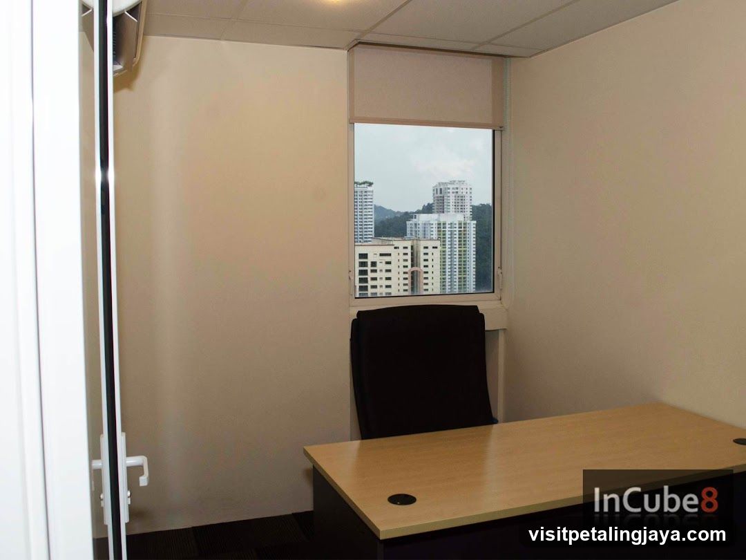 Office Interior with City View