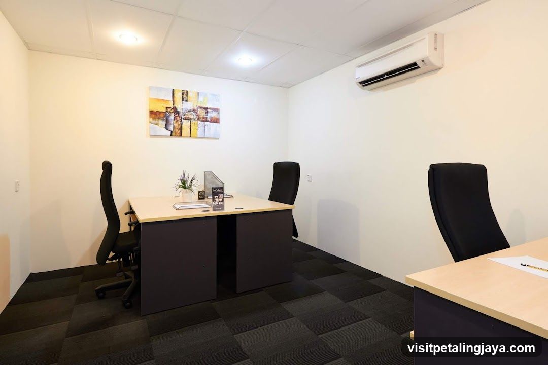 Office Interior with Desk and Chairs