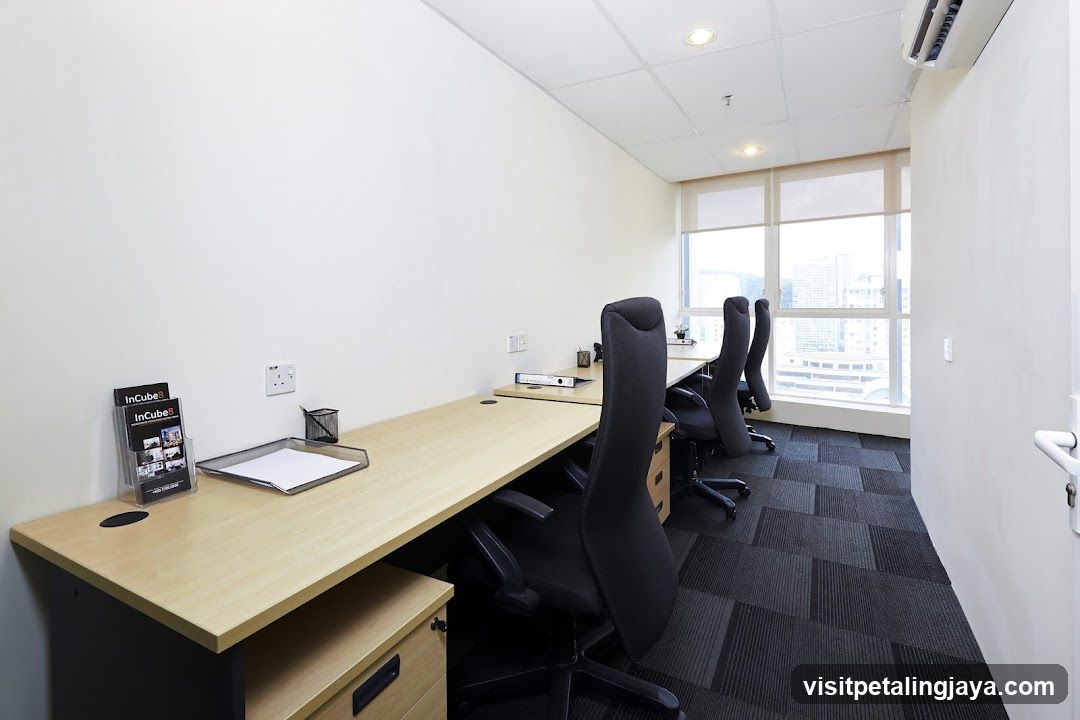 Office Interior with Desks and Chairs
