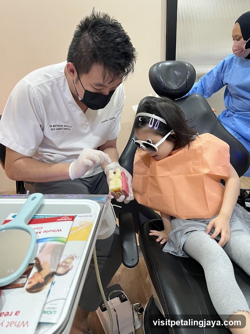 Dental Clinic Interior with Child Patient
