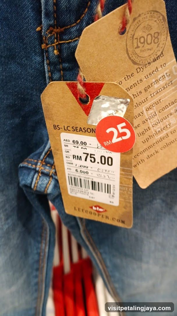 Jeans with Price Tags