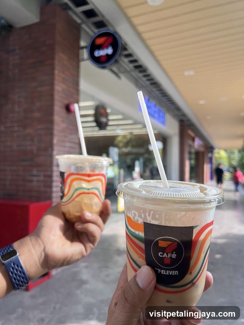 Two iced coffees from 7-Eleven