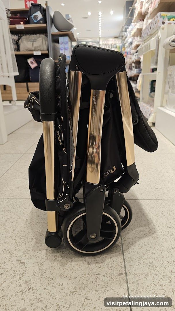 Folded Stroller in Store Interior
